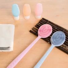 Щетка для душа длинная ручка Силиконовая прочная щетка для ванны для душа Купание