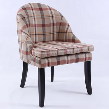 

Cafe Chairs Cafe Furniture solid wood+cotton fabric louis chairs coffee chair dining chair chaise America furniture minimalist