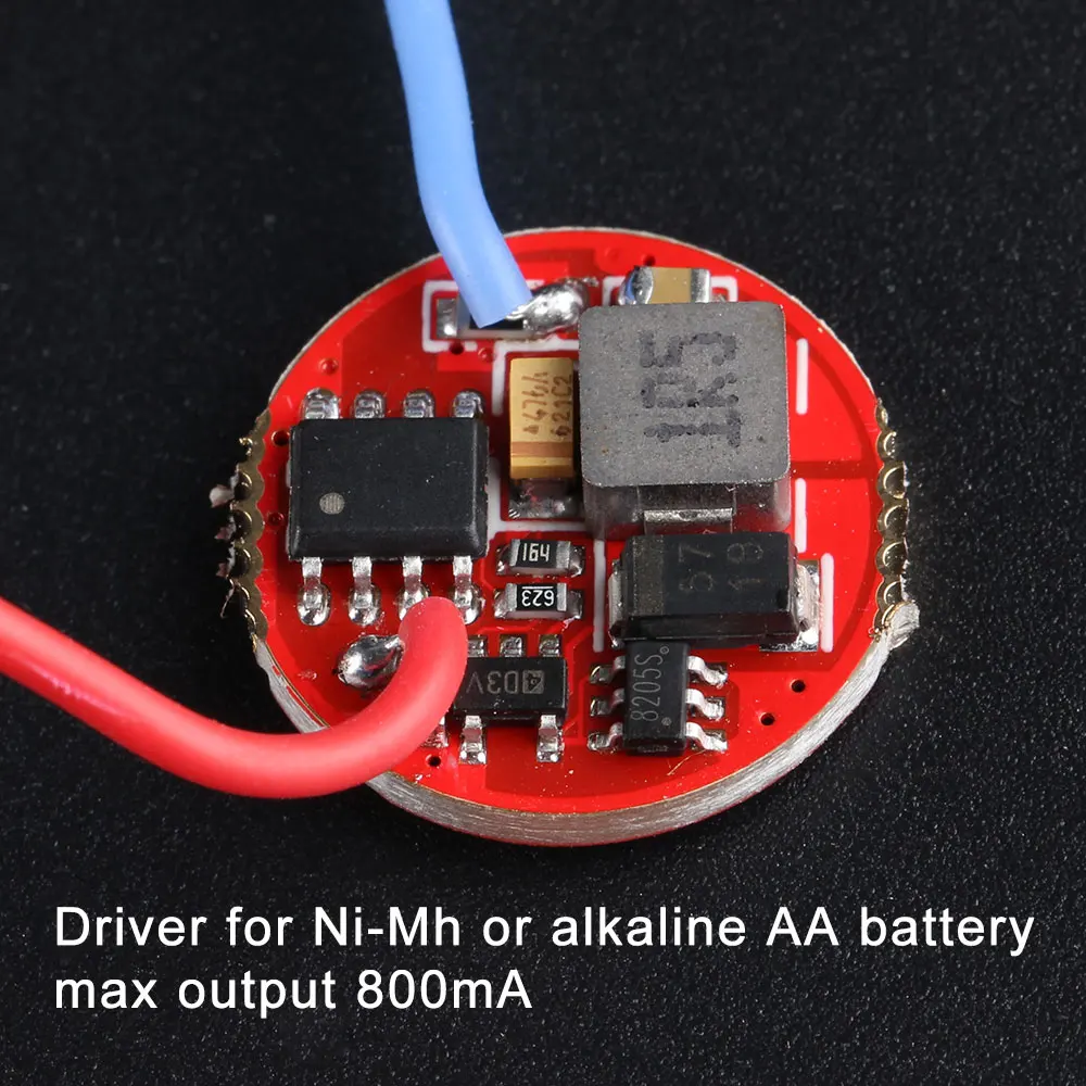 

AA driver for ni-mh or alkaline AA battery ,max output current 800mA