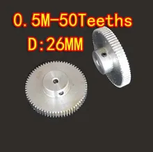 2pcs wholesale 0.5M-50Teeths aluminum alloy precision small modulus spur gear-Hole d:3mm 2pcs wholesale 0.5M-50Teeths aluminum alloy precision small modulus spur gear-Hole d:3mm