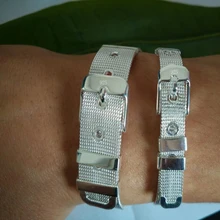 Модный пояс Дизайн чистый 925 пробы серебро Fine Jewelry браслет Одежда высшего качества 2 Размеры варианты для женщины человек