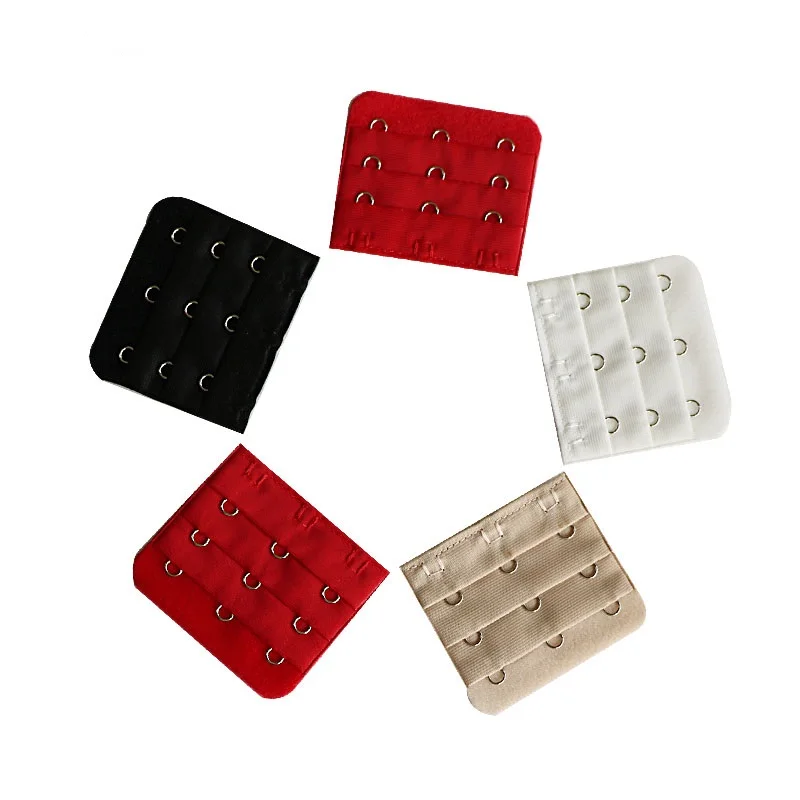 10 шт., Женский удлинитель для бюстгальтера, 3 крючка, женский бюстгальтер на бретельках, мягкий бюстгальтер, застежка, пряжка, интимные аксессуары