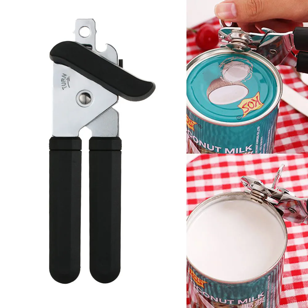 1PC New Manual Heavy Duty Stainless Steel Professional Tin Can Opener