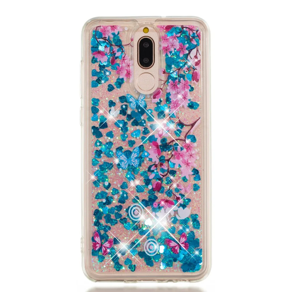 Мягкий ТПУ чехол для Huawei Honor 4C 5C 5A 6C 6A 7C 7 7A 7X 8 9 9i 10 Lite Pro динамический Жидкий блеск