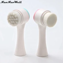 5 шт./компл. Женская глубокая Очищающая двухсторонняя силиконовая щётка для очищения лица очищающая Массажная средство для мытья лица инструмент для ухода за кожей