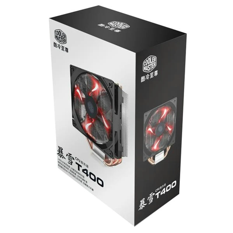 Cooler Master T400 T400i 12 см 4-контактный вентилятор для охлаждения процессора 4 медные тепловые трубки радиатор для процессора Intel 775 115X1366 2011 CPU AM4