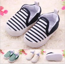 Fashion Baby Shoes Cool Striped Toddlers Antiskid Solf Bottom Shoes Baby First Walkers