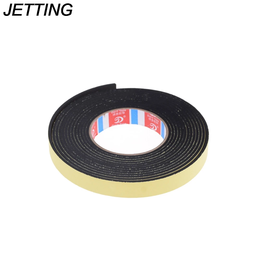 5m 20mm Wide x 3mm Thick Self Adhesive Foam Tape Black Single Sided Self Adhesive Foam Tape