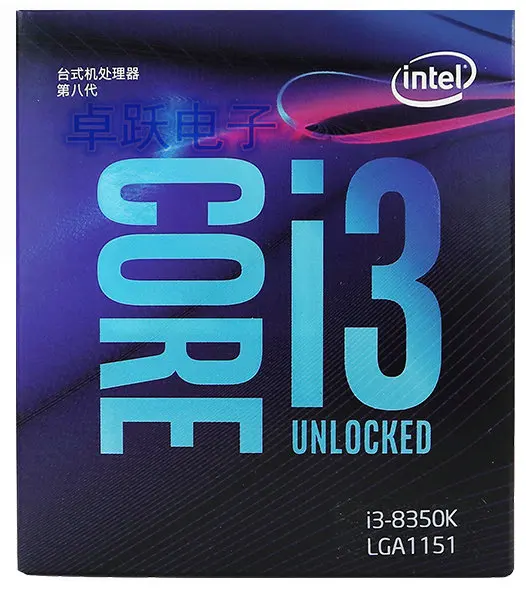 Intel Core8 PC компьютер I3 8350K I3-8350K в штучной упаковке процессор LGA 1151-land FC-LGA 14 нанометров четырехъядерный процессор