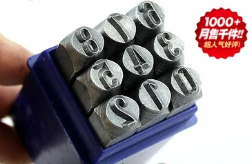 

FREE SHIPPINJG jewelry tool alloy steel 3mm metal number punch stamping set, good hardness and tenacity, number stamping punch