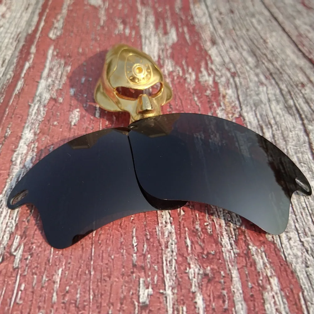Glintbay 100% Precise-Fit Polarized Replacement Lenses for Oakley Fast Jacket XL Sunglass - Advanced Black