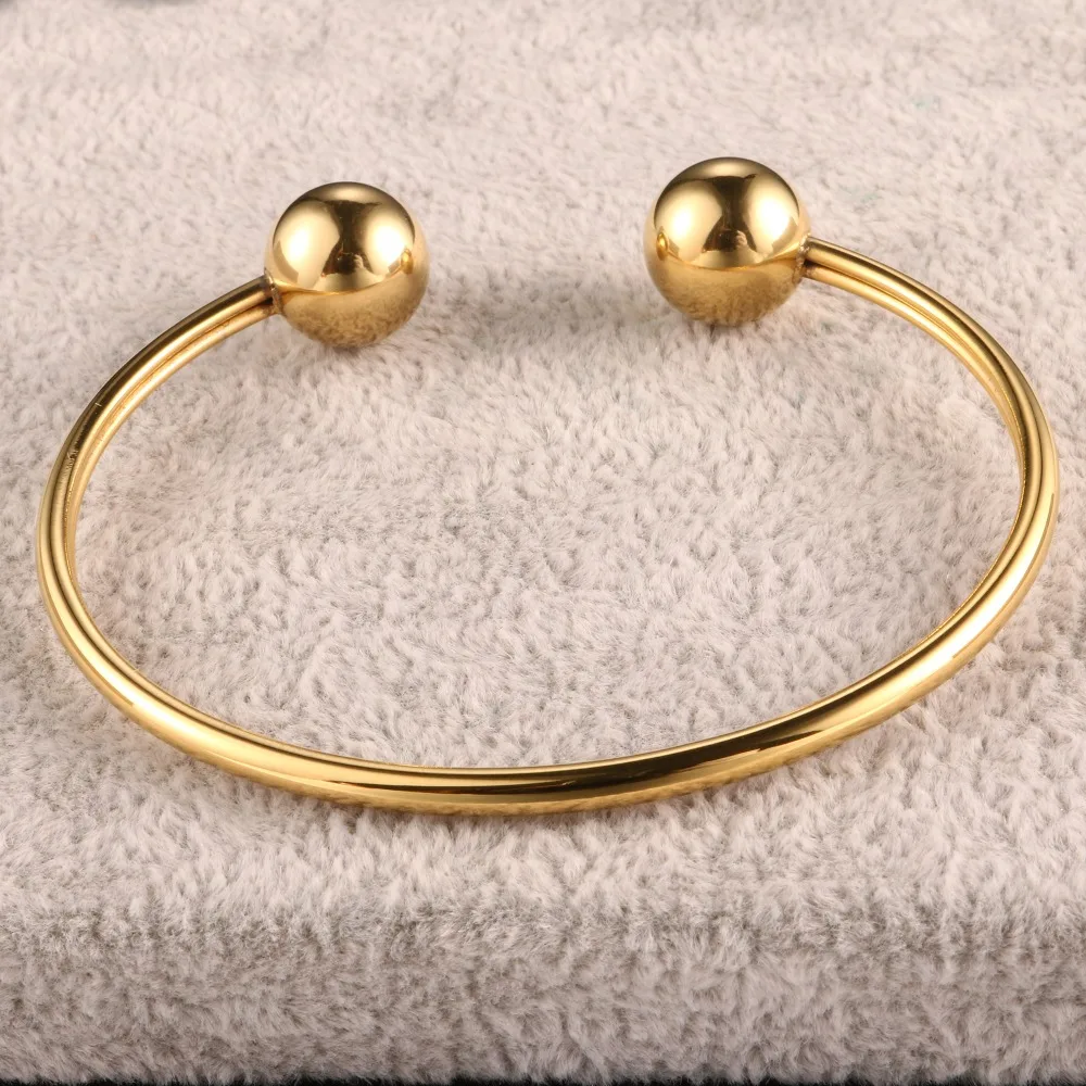 MSX Роскошные браслеты и браслеты ювелирные изделия из нержавеющей стали золотого цвета Простой стиль манжеты Шарм браслет для женщин