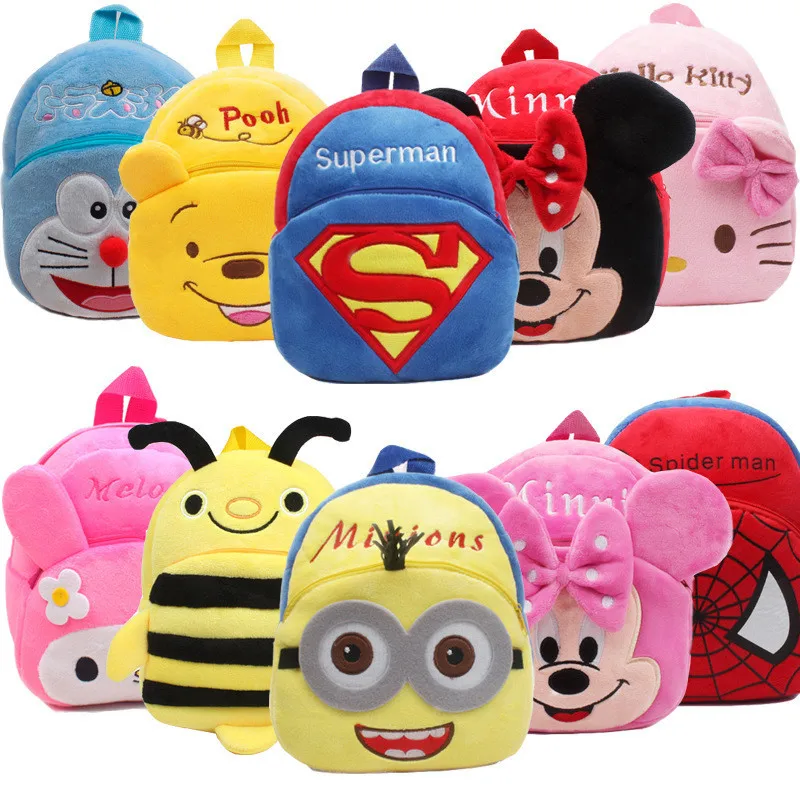 Stuffed Animals Shoulder Bag Backpack School Kid Soft Plush Doll Toys