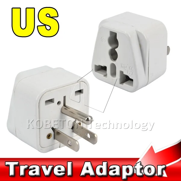 

UK/US/EU/AU Socket to USA America Japan JP Canada CA 3 PIN Electrical Wall Adapter Charger Converter Plug 3 Pins Travel Power