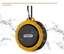 RugGear Waterproof Bluetooth Speaker – RG Satellite 2 Shockproof Waterproof Sport Outdoor Military Bluetooth Speakers (Yellow)