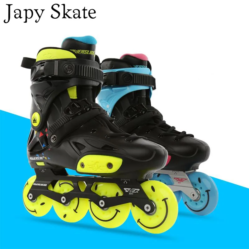 

Japy Skate Original 2014 Powerslide Imperial Hawk Inline Skates Adult Roller Skating Shoes Sliding Free Skating Patines Adulto