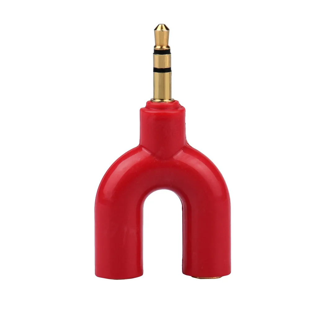 

VOBERRY 3.5 mm Stereo Audio Couple Y-Splitter 2 Female To 1 Male Cable Adapter For Earphone