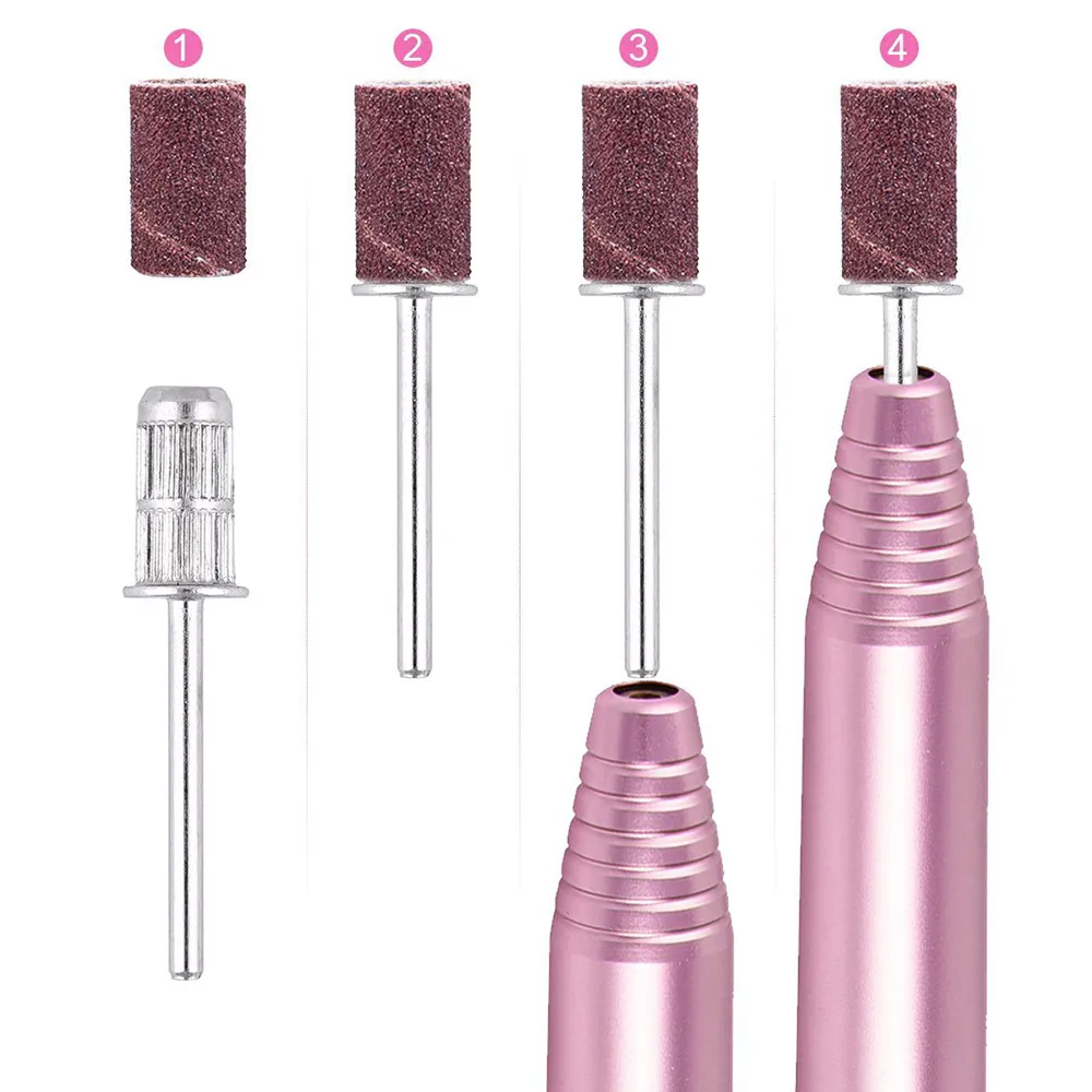 Billig Mini Elektrische Nail art Bohrer Set Nagel Datei Maniküre Maschine Pediküre Polnischen Kit Handheld Nail art Bohrer Maschine Mit Bohrer bits