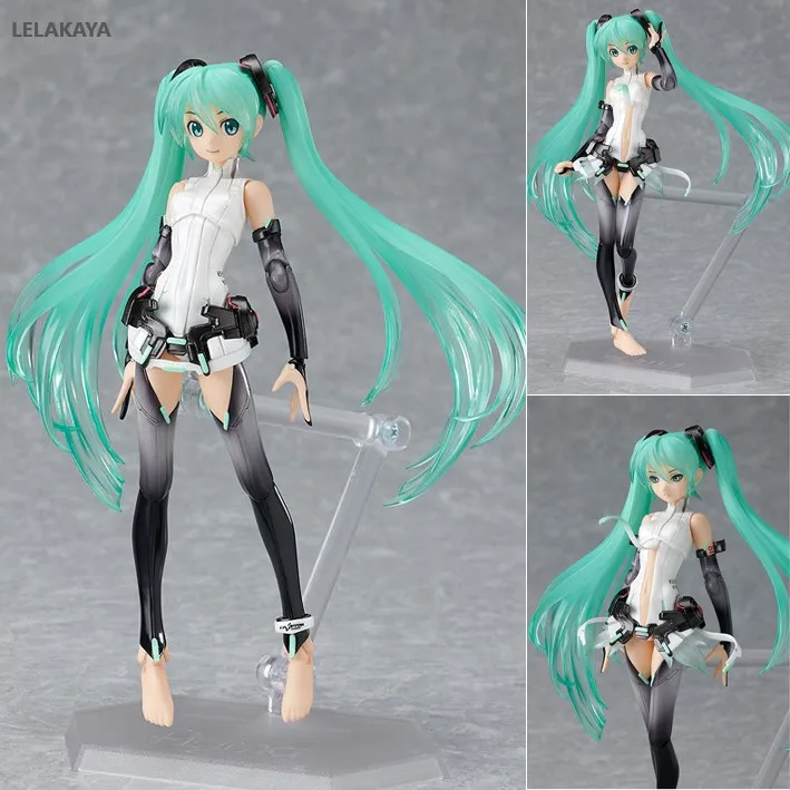 

15cm VOCALOID Hatsune Miku Juguetes Figma 100 Anime Action Figure Append PVC Model 15cm Puppet Series Collectible Movable Doll