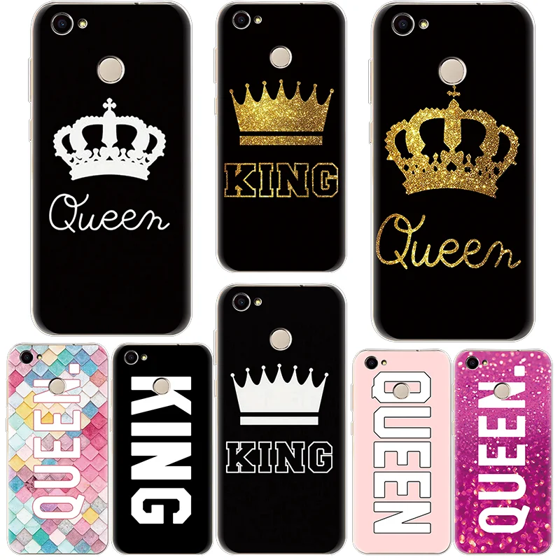 

King Queen Cover For ZTE Blade L5 Plus L7 A510 A6 A610 AF3 V8 V9 Z10 Z17 Z18 Mini Nubia X TPU Coque For ZTE Nubia M2 Lite Cases