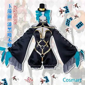 

[Stock] FGO Fate Grand Order Extra CCC Caster Tamamo no Mae Cosplay Costume Black Magic Suit Free Shipping