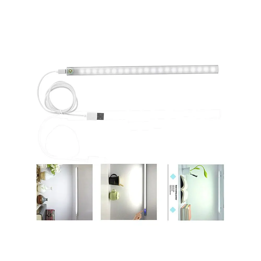 LED إحساس اللمس المطبخ إضاءة الخزانة مصباح USB عكس الضوء ضوء خزانة خزانة معرضا رف جدول دراسة الأطفال مصباح MYC