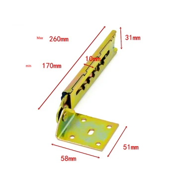 

Lift supporting Adjustable hinge Strut bar 5 gear step have corner bracket massage bed height adjuster drawing desk table