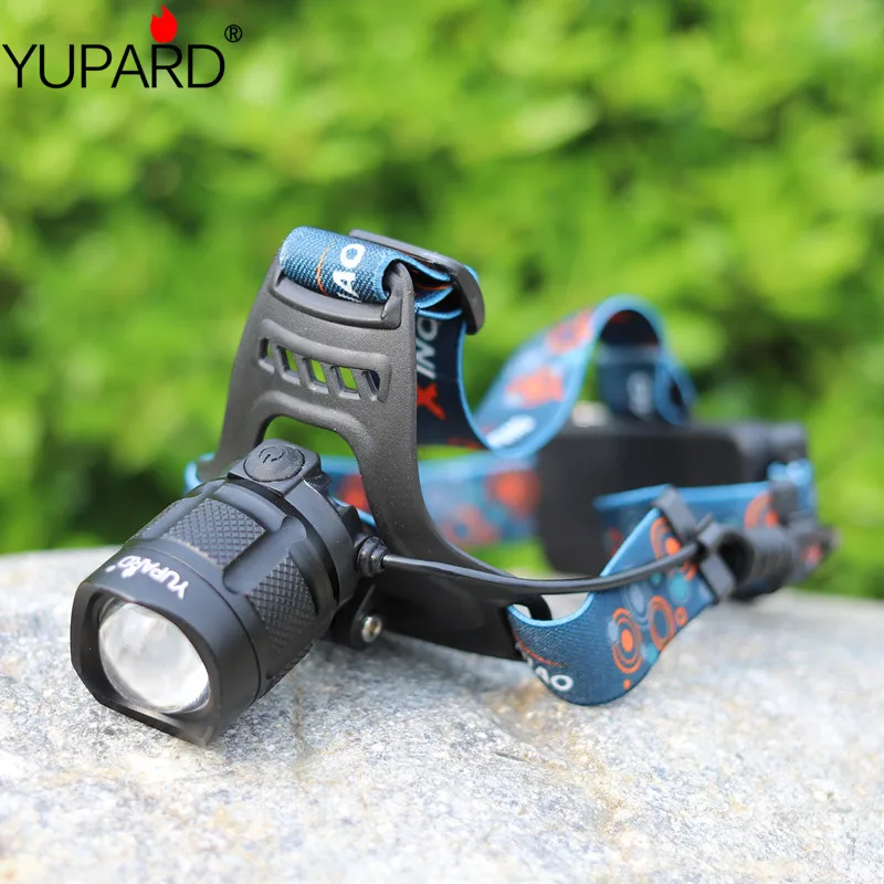 

YUPARD XM-L2 LED T6 LED USB Headlamp high power bank output USB charging rechargeable 18650 batteries