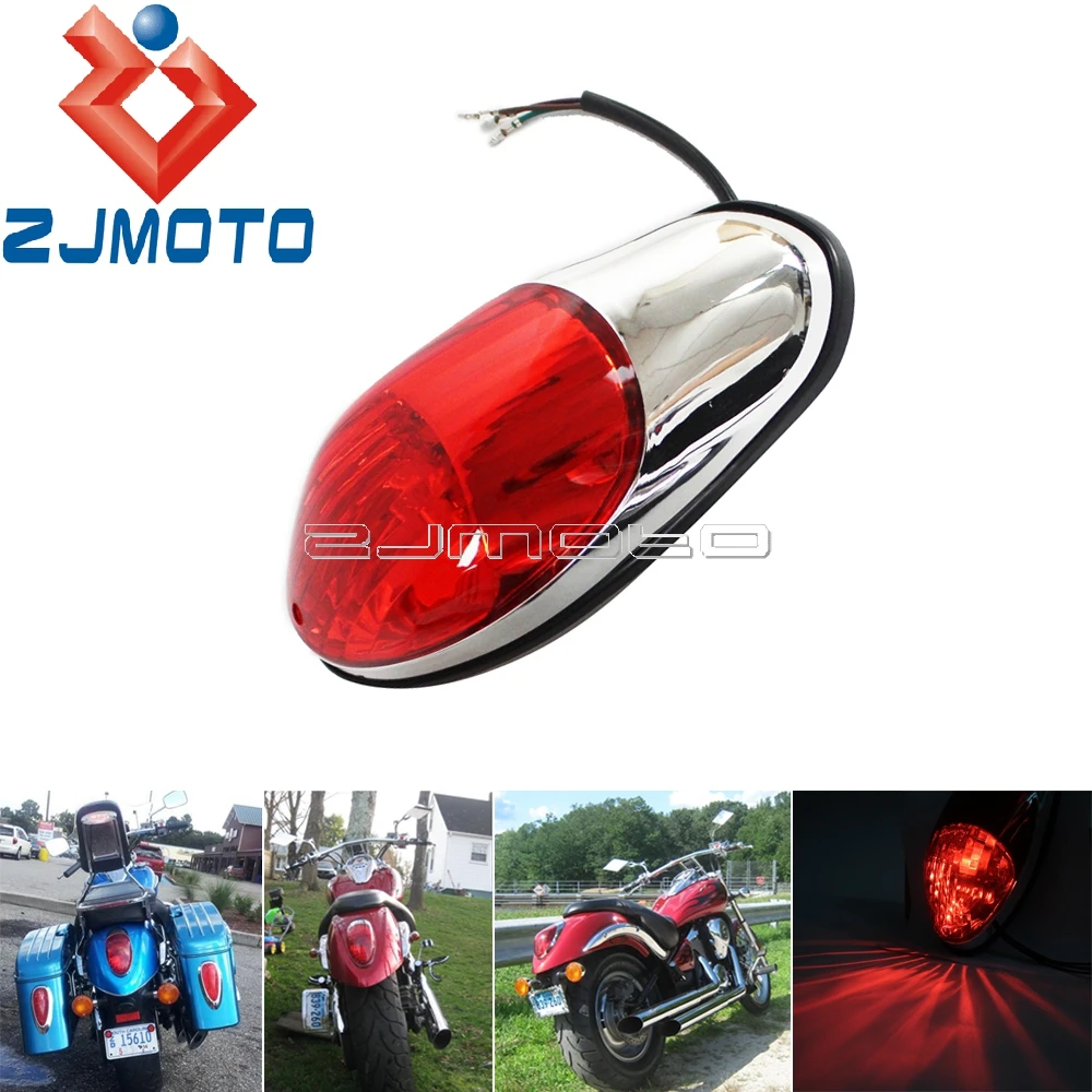 Motorcycle Taillight Light Stop Lamp For Yamaha Suzuki Honda V Star Kawasaki 900 1500 Classic VN900C Crusiser| | - AliExpress