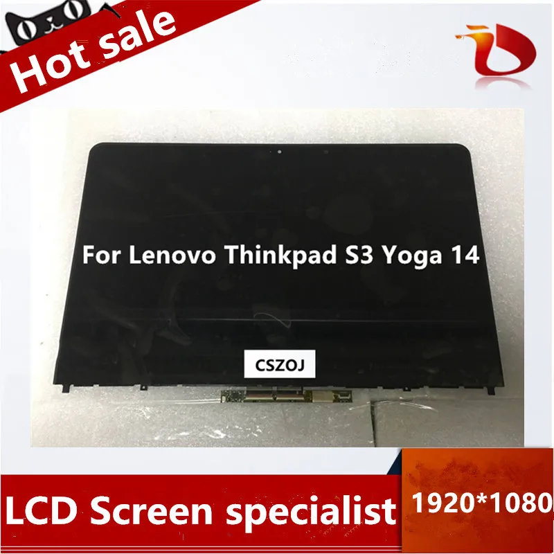 Оригинальный комплект для Lenovo Thinkpad S3 Yoga 14 LP140WF3 SPD2 B140HAN01.3 полный ЖК-дисплей