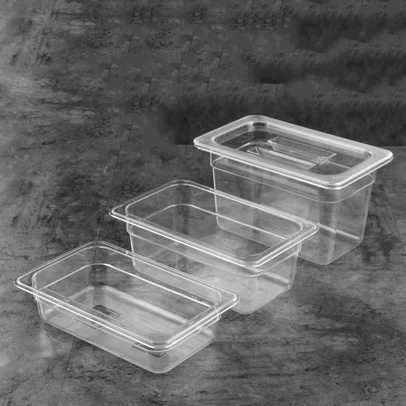 Breakresistant Clear Polycarbonate Clear Meal Prep Food Container Microwavable Box Kitchen