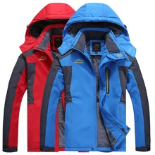 Модная зимняя мужская куртка, теплые мужские парки, теплое бархатное пальто для мужчин, туристические куртки, верхняя одежда, jaqueta, водонепроницаемая, ветрозащитная