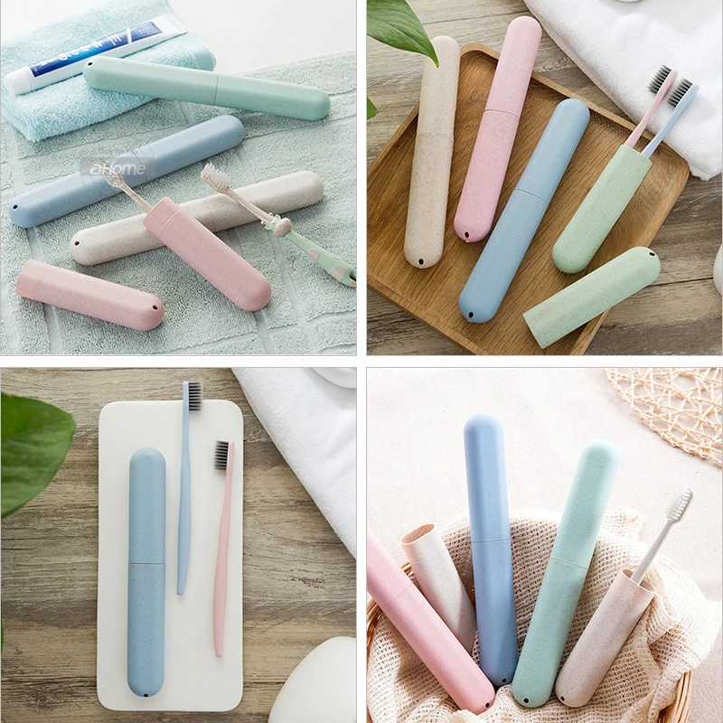 

Travel toothbrush Holder Case storage box portable toothbrush Container Dustproof Toothbrushes Organizer Bathroom Accessroies