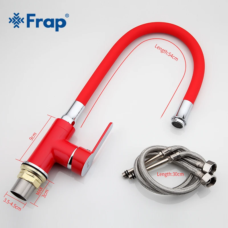 Frap red Brass Universial Rotary Flexible Kitchen