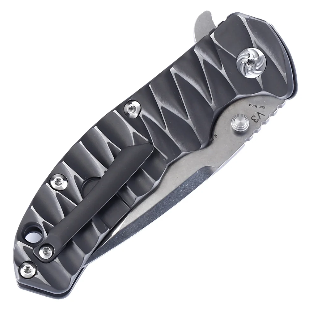Охотничий нож Kizer V3 KI401B1 тактический складной нож удобный титановый нож с ручкой ручной инструмент для повседневного использования