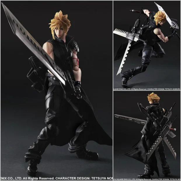 

PlayArts KAI Final Fantasy VII Cloud Strife PVC Action Figure Collectible Model Toy 26cm