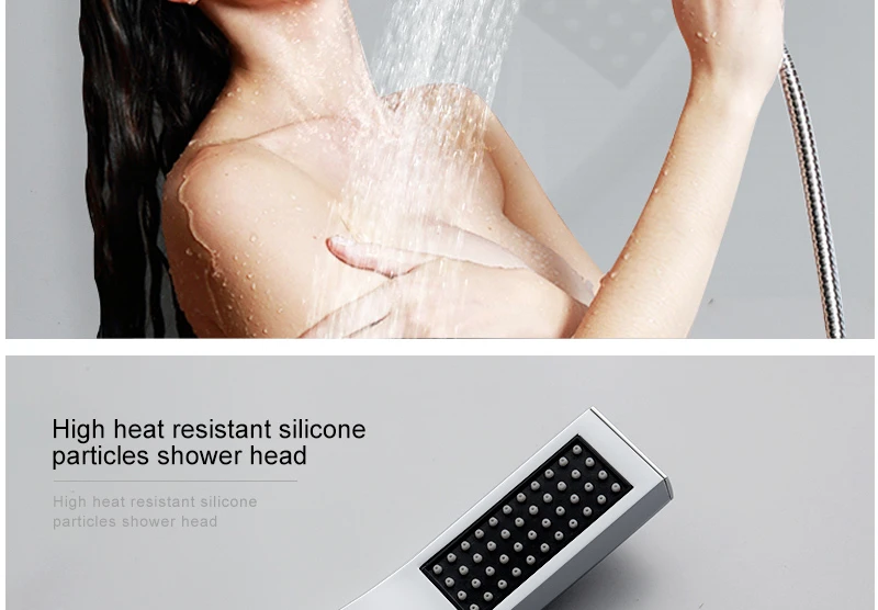 Big 20 Inch Overhead Ceiling LED Rain Spa Shower Head Set Bathroom 5 Function Temperature Controller Shower 3 Wall Body Spray (23)