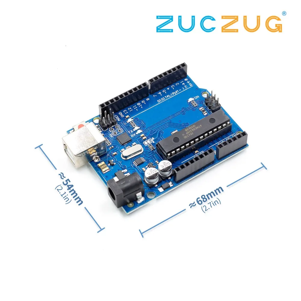 1 Комплект uno r3 MEGA328P ATMEGA16U2 для совместим без USB кабеля|Интегральные схемы| |