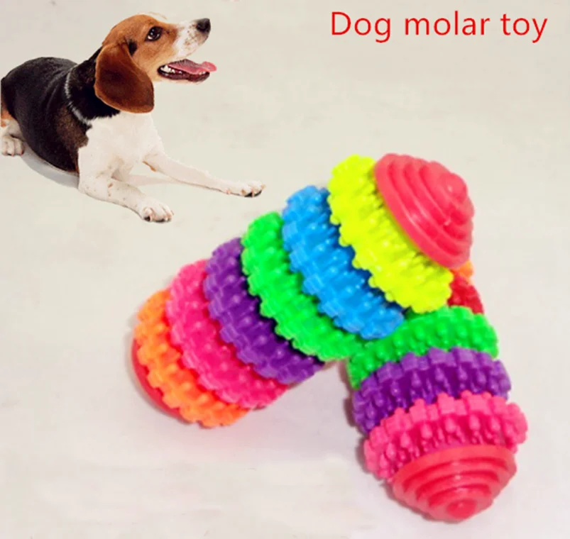 Pet Chew Toy Dog toys Puppy Dental Teeth Gums Bite Resistant Colorful