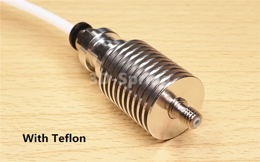 V6 Hotend طويلة الطارد فوهة نحاسية عدة ل 3D طابعة 1.75mm 3mm التيتانيوم PTFE تفلون غرامة التشطيب طباعة رئيس