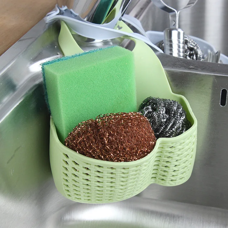 Sink Storage Bag Kitchen Utensils Sink Hanging Basket Dishes Cleaning