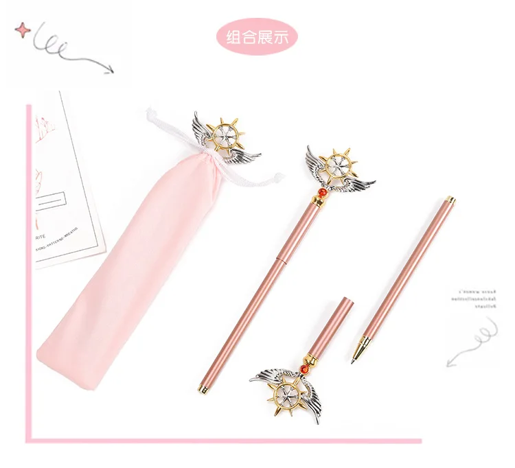 Аниме карточка Captor SAKURA Косплей Реквизит ручка для женщин Gilr Cardcaptor Sakura Magic Henshin Wand