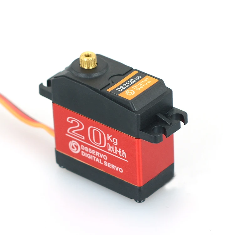 

1PCS DS3120 Metal Servo 20KG Large Torque Digital Waterproof Steering Servos for RC Model Climbing Racing Car CNC Parts