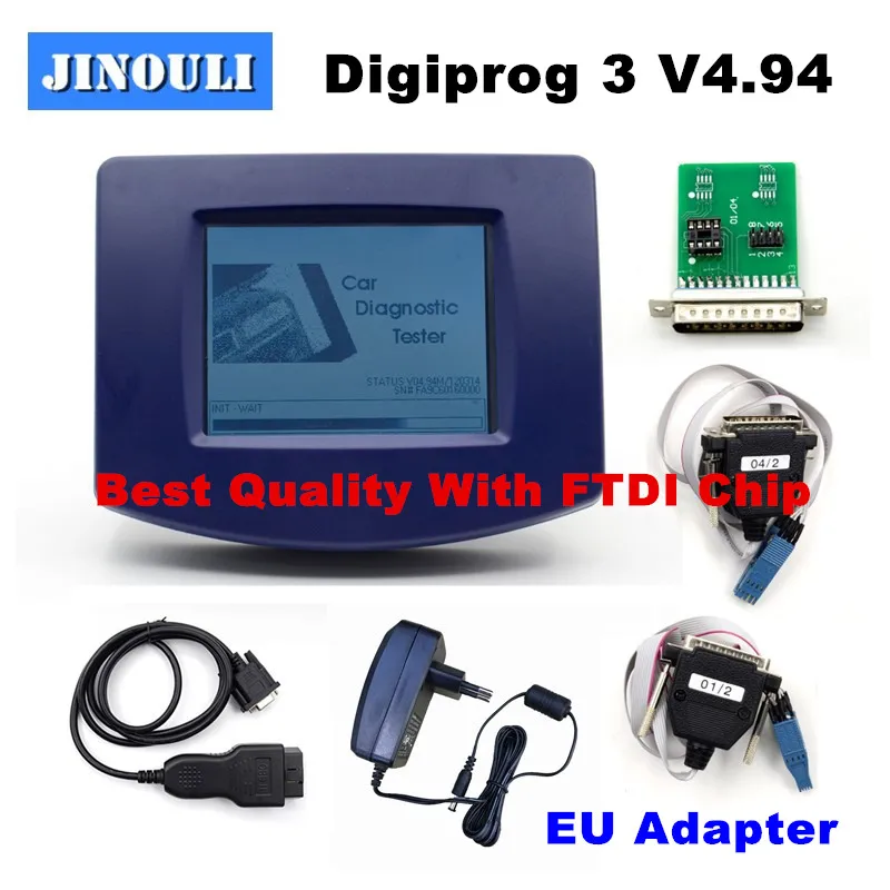 FTDI Best Digiprog3 полный комплект obd версия Digiprog 3 V4.94 одометр программатор инструмент для корректировки одометра для многих автомобилей с вилкой ЕС