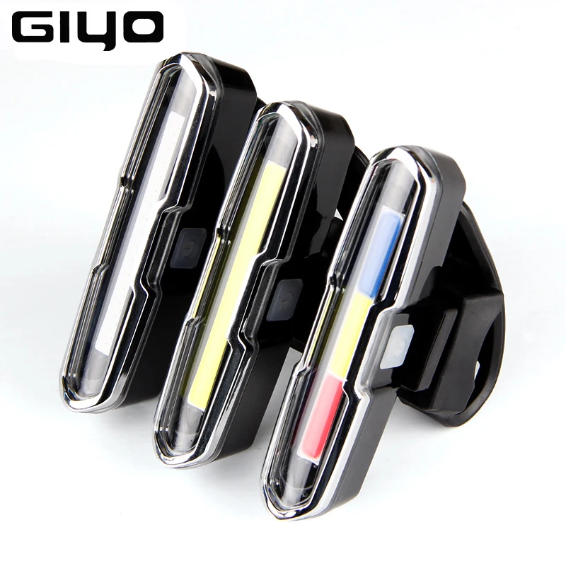 GIYO USB Перезаряжаемый велосипедный передний задний фонарь MTB дорожный велосипед
