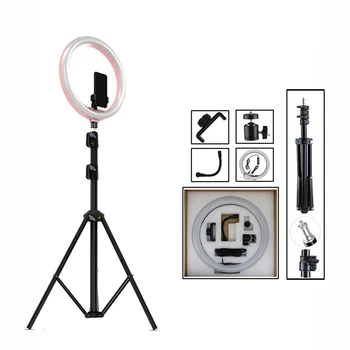 

12" Dimmable Lamps LED Selfie Ring Light Photo Studio Light Photography Lighting with Tripod for Phone Video Makeup Youtube Live