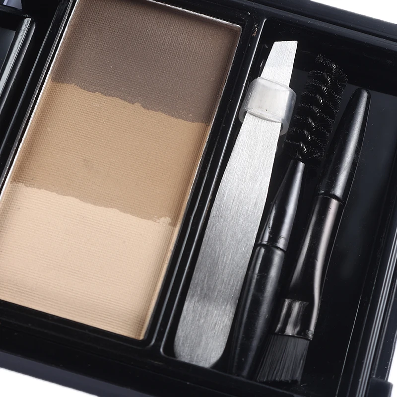 Party Queen Makeup Alluring 3Colors Eyebrow Powder Palette With Mini Tweezer+Brush+Comb+Eyebrow Card+Mirror Eyebrow Sharping Kit Party Queen Makeup Alluring 3Colors Eyebrow Powder Palette With Mini Tweezer+Brush+Comb+Eyebrow Card+Mirror Eyebrow Sharping Kit