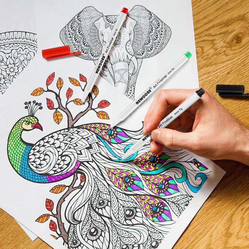Набор ручек для рисования Caliart Fineliner 60 цветов набор 0 38 мм маркеры рисования|pen