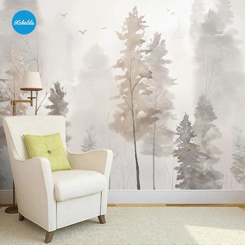 XCHELDA Custom 3D Wallpaper Design Fog of the Forest Photo Kitchen Bedroom Living Room Wall Murals Papel De Parede Para Quarto XCHELDA Custom 3D Wallpaper Design Fog of the Forest Photo Kitchen Bedroom Living Room Wall Murals Papel De Parede Para Quarto