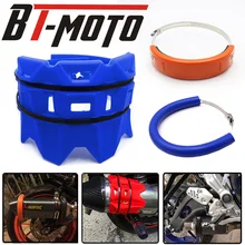 Универсальный мотоцикл выхлопной Защитная крышка с защитой от перегрева для YAMAHA YZ250 YZ250F YZ400F YZ426F YZ450F WR250 WR450F 250-450cc